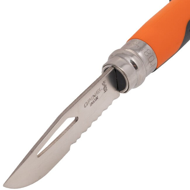Opinel N°08 Coltello pieghevole vri outdoor inox, arancione