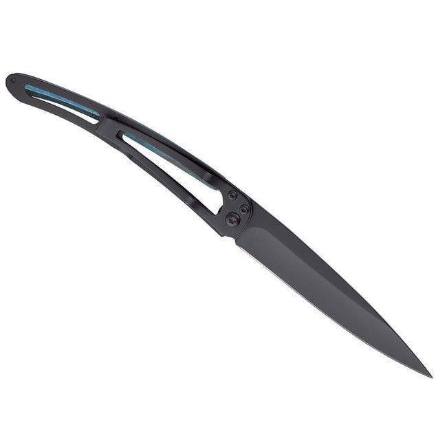 Deejo Black tattoo blue beech Fish coltello di chiusura