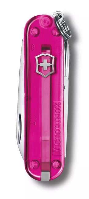 Victorinox Classic SD coltello tascabile trasparente, rosa