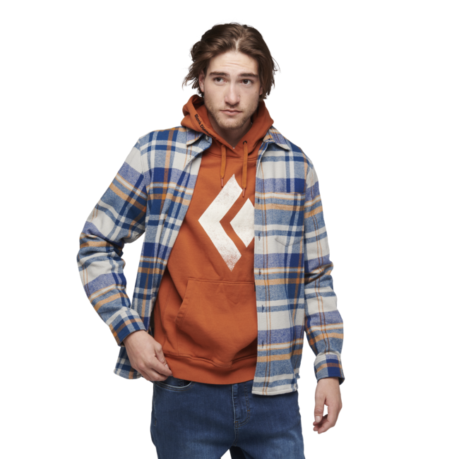 Black Diamond Project Flannel Φανελένιο Πουκάμισο ανδρικό, pewter-indigo plaid