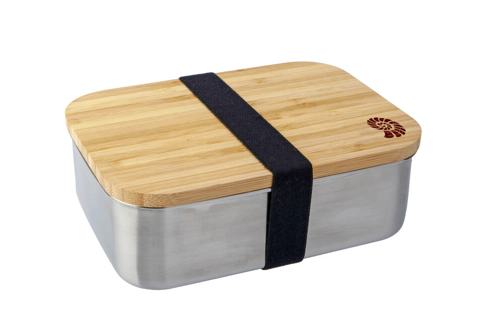 Origin Outdoors Bamboo Lunch Box Stainless Steel 1.2L