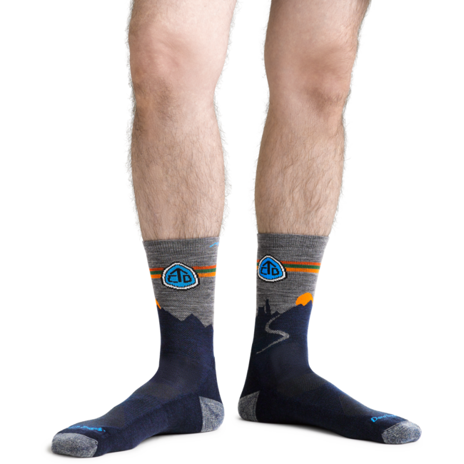 Darn Tough CDT Micro Crew calzini leggero con cuscino, eclipse