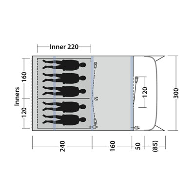 Outwell Sunhill tenda 5 per 5 persone