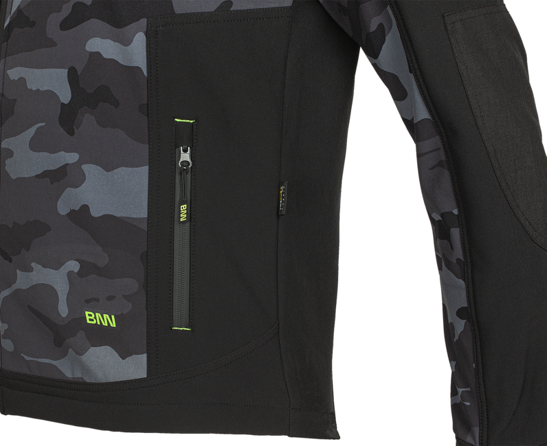 BENNON Camos giacca softshell, nero/grigio
