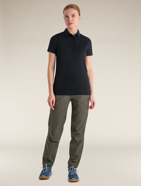 Icebreaker 150 Tech Lite III maglietta merino a maniche corte da donna, nero
