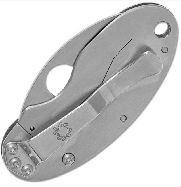 Spyderco Cricket Stainless coltello tascabile piccolo 4,7 cm, acciaio pieno