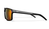Wiley X Sierra Sunglasses, Red Mirror Captivate, Gloss Black