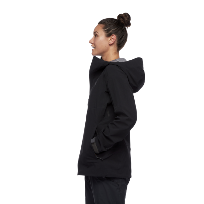Black Diamond Recon Stretch Ski Shell giacca da sci da donna, nera
