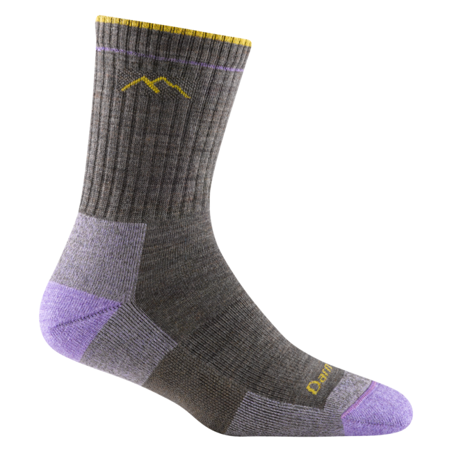 Darn Tough Hiker Micro Crew calzini medio leggero con cuscino, taupe