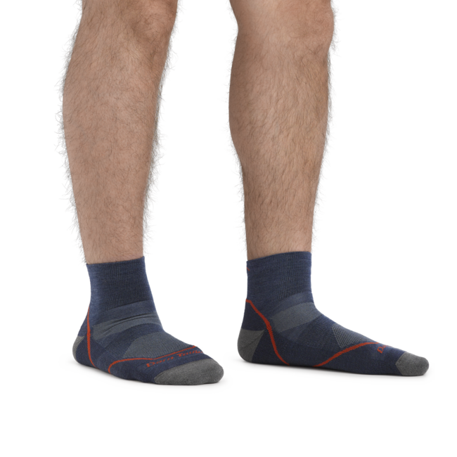 Darn Tough Light Hiker 1/4 leggero calzini con cuscino, denim