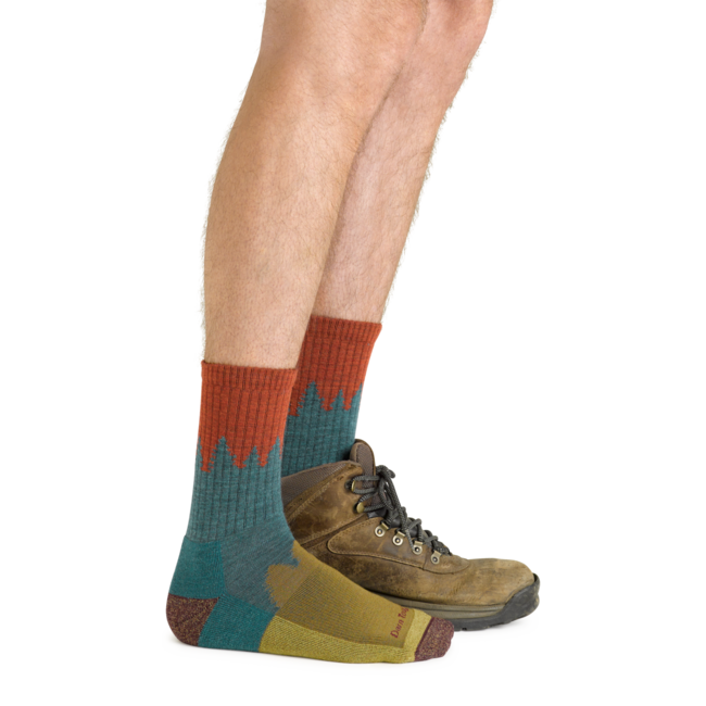 Darn Tough Number 2 Micro Crew calzini medio leggero con cuscino, verdi