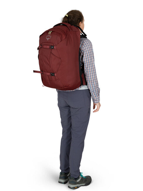 Osprey Fairview 40 zaino da viaggio, rosso zircone