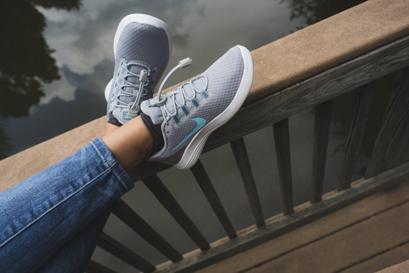 Lock Laces lacci per scarpe, grigio freddo