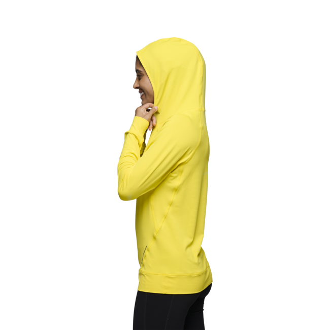Black Diamond Alpenglow felpa da donna, gialla pulito