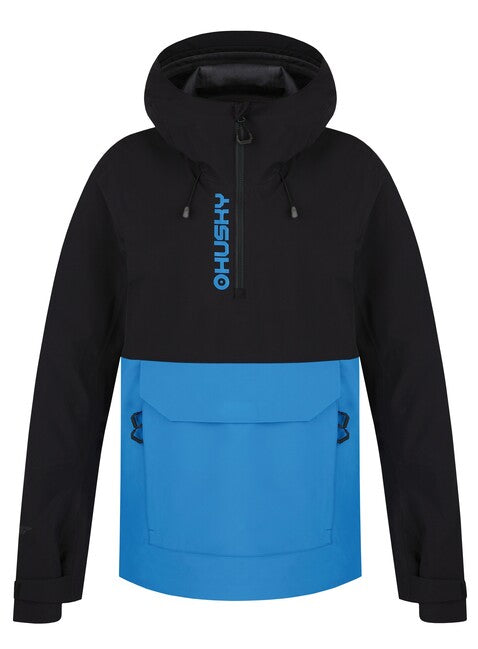Husky Nabbi giacca outdoor da uomo, nero/blu neon