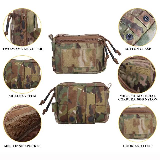 Emersongear Marsupio multifunzionale con molle, multicam tropicale
