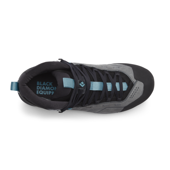 Black Diamond Mission Mid waterproof approach stivali in pelle, grigio acciaio-blu costiero