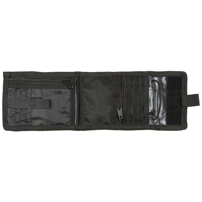MFH Neck Wallet with Cord, Black