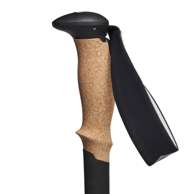Black Diamond Pursuit Shock bastoncini da trekking, acciaio grigio-schiuma verde