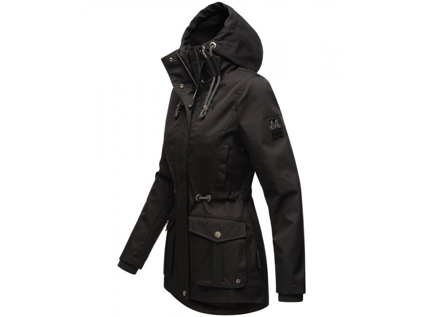 Marikoo Babetaa Princess giacca transitoria da donna con cappuccio, nera