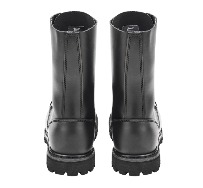 Brandit Phantom stivali in pelle con allacciatura a 14 file, nero