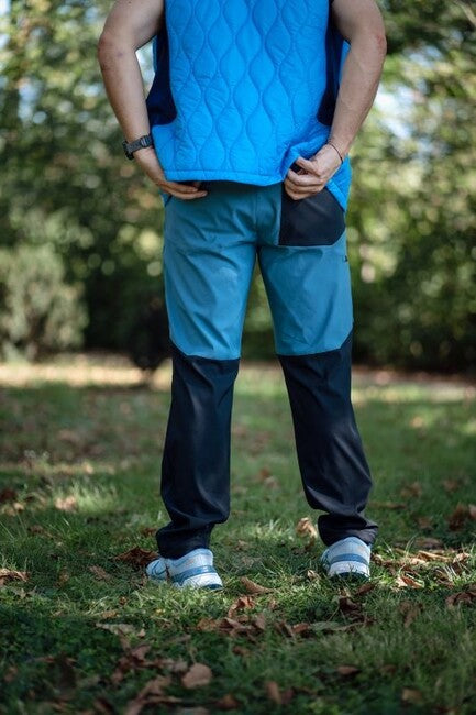 Husky Kavia pantaloni sofstshell da uomo, turchese/nero
