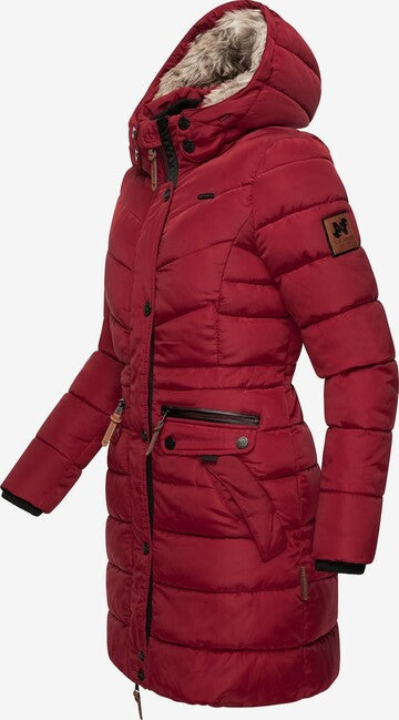 Navahoo Paula parka invernale da donna con cappuccio, rosso scuro