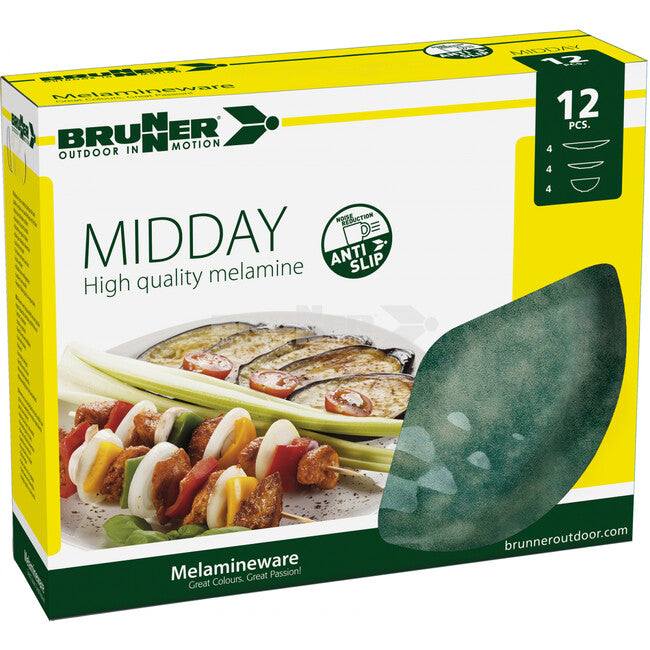 Brunner Midday set di utensili da campeggio, verde