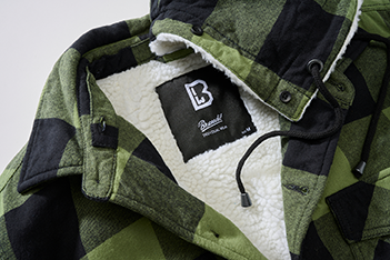 Brandit Lumber giacca con cappuccio, nero/oliva