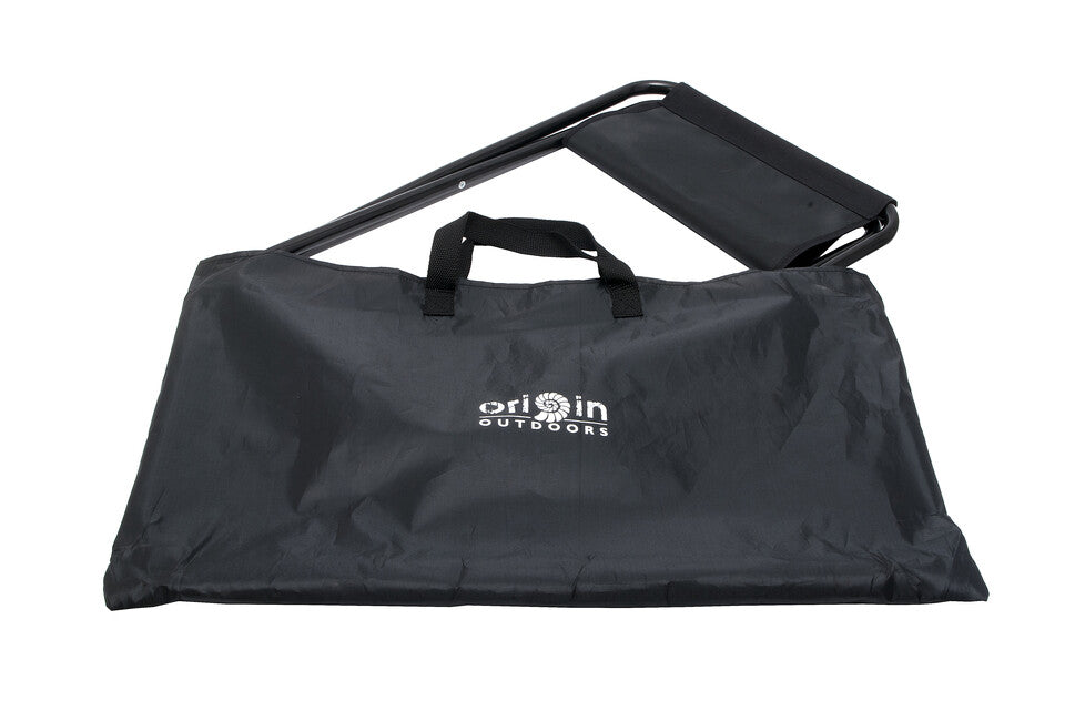 Origin Outdoors Sgabello pieghevole Sedia da viaggio, nero