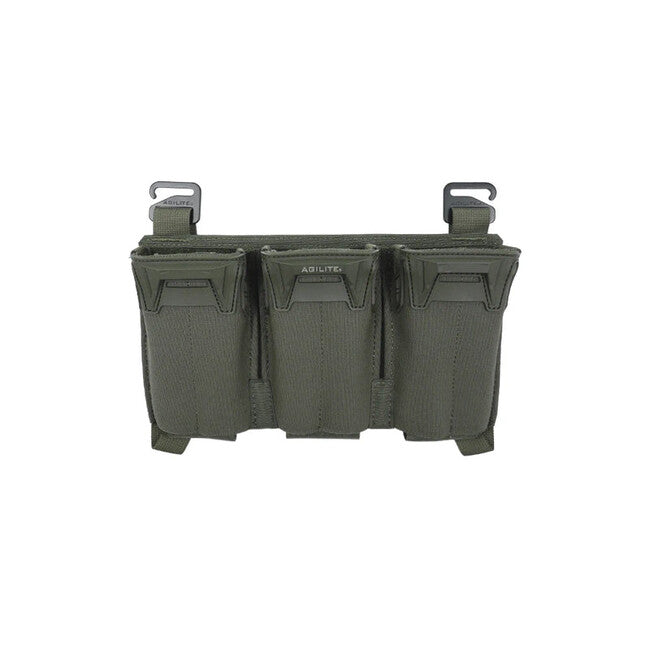 Agilite Custodia per caricatori Pincer Triple, verde ranger
