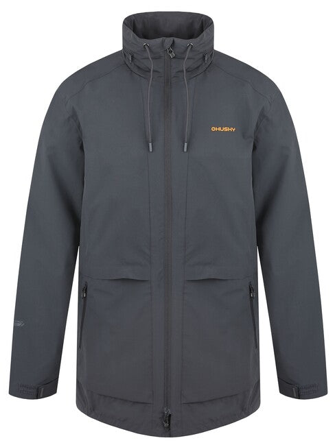 Husky Nevr cappotto hardshell da uomo , grigio scuro