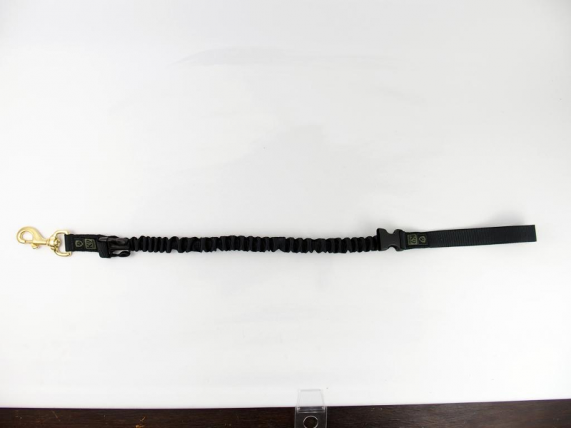 K9 Thorn Guinzaglio con ammortizzatore e moschettone, nero, XL