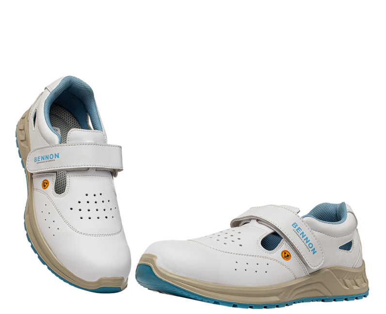 BENNON White S1 ESD sandal