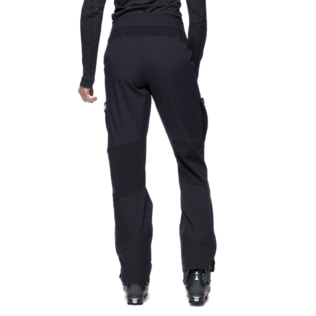 Black Diamond Dawn Patrol pantaloni ibridi da donna, neri