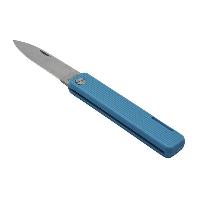 Baladeo ECO356 coltello tascabile lama 7,5 cm acciaio 420 manico TPE turchese