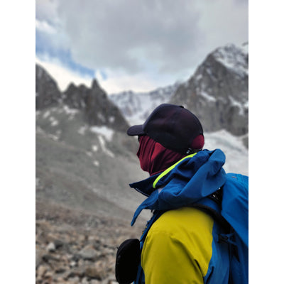 Origin Outdoors Sciarpa multifunzionale in merino, bordeaux
