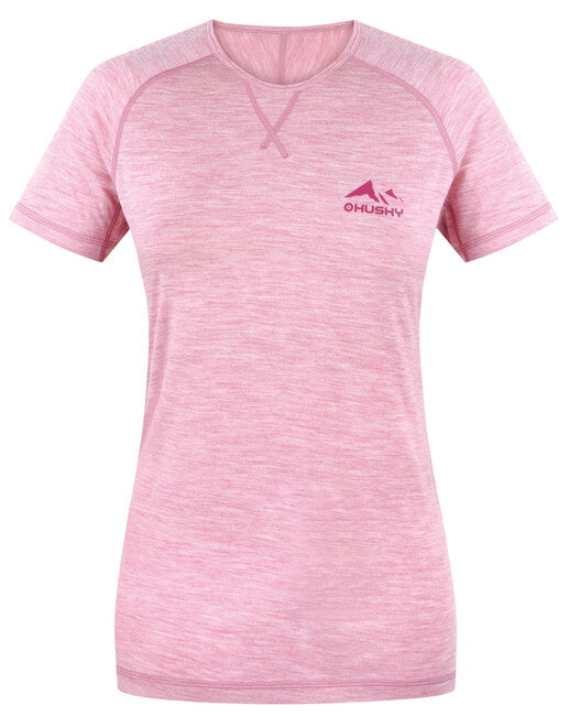 Husky KR Mersa merino shirt, rosa sbiadito