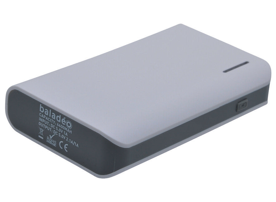 Baladeo PLR904 S6600 Τράπεζα Ενέργειας 2xUSB, Λευκό