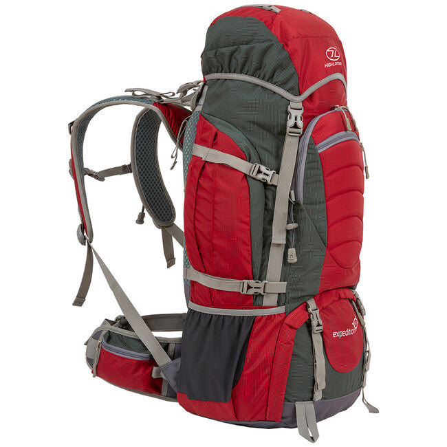 Highlander Expedition zaino 65 l, rosso