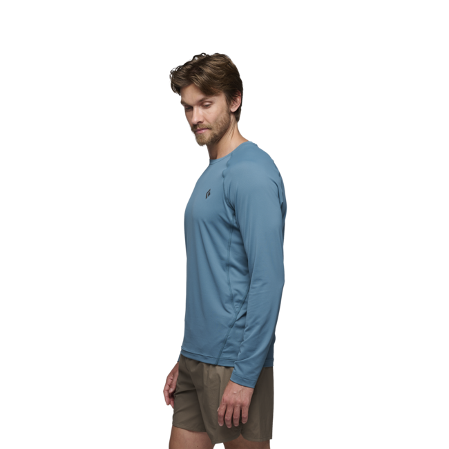 Black Diamond Alpenglow Crew maglietta a maniche lunghe da uomo, blu torrente