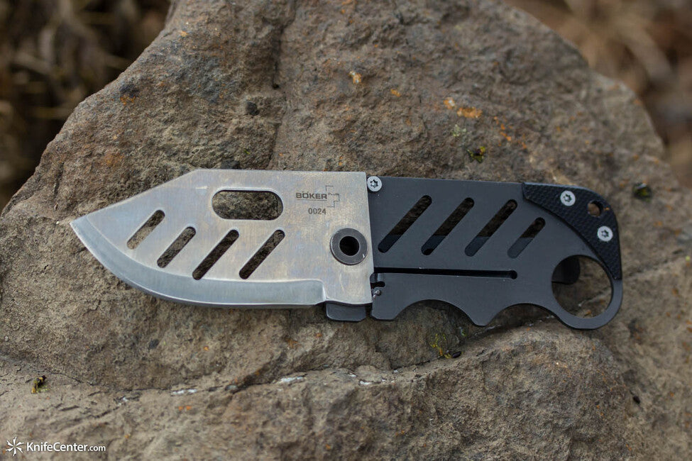 Böker Plus Credit Card Knife coltello da collo tascabile 5,8 cm, titanio