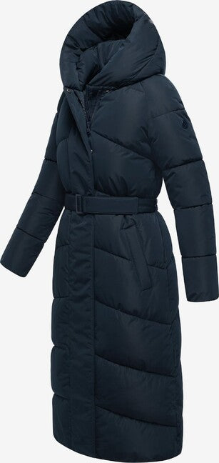 Navahoo Eisblick giacca invernale lunga da donna, blu navy