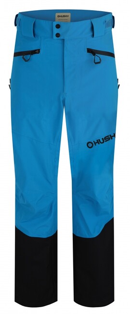 Husky Kippe pantaloni hardshell da uomo, blu/nero