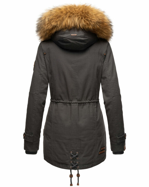 Marikoo La Viva Princess giacca invernale da donna con cappuccio, antracite