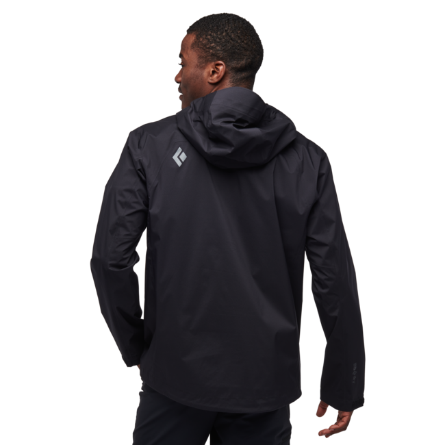 Black Diamond Stormline Stretch Anorak giacca impermeabile, nera