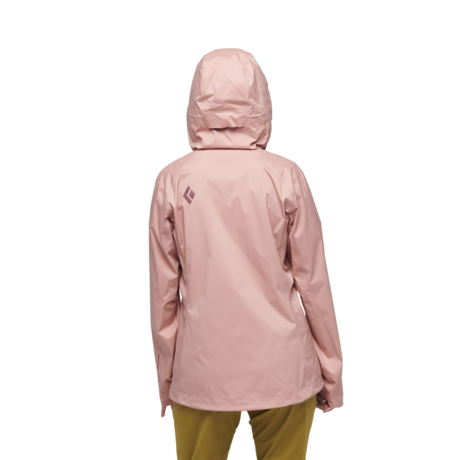 Black Diamond Stormline Stretch Rain Shell da donna giacca impermeabile, rosa gesso
