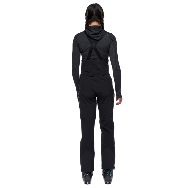 Black Diamond Recon Stretch salopette da donna, nero