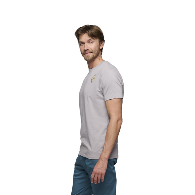 Black Diamond Mono Pocket maglietta a maniche corte da uomo, peltro