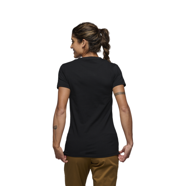 Black Diamond Women's Heritage Wordmark T-Shirt, Black